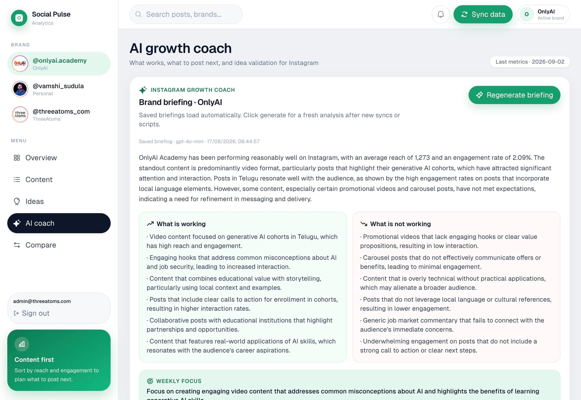 Social Pulse screen 3