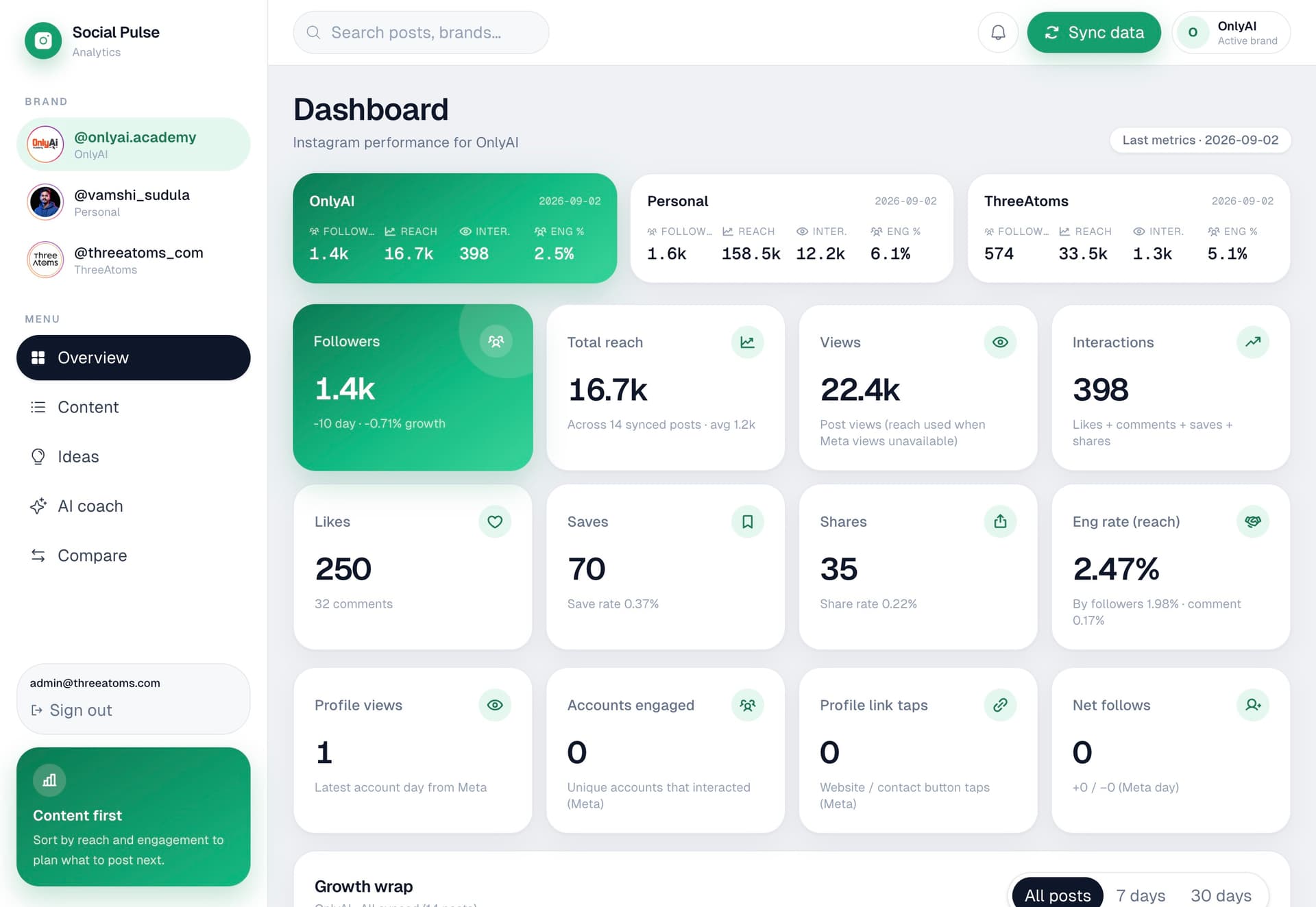Social Pulse screen 1