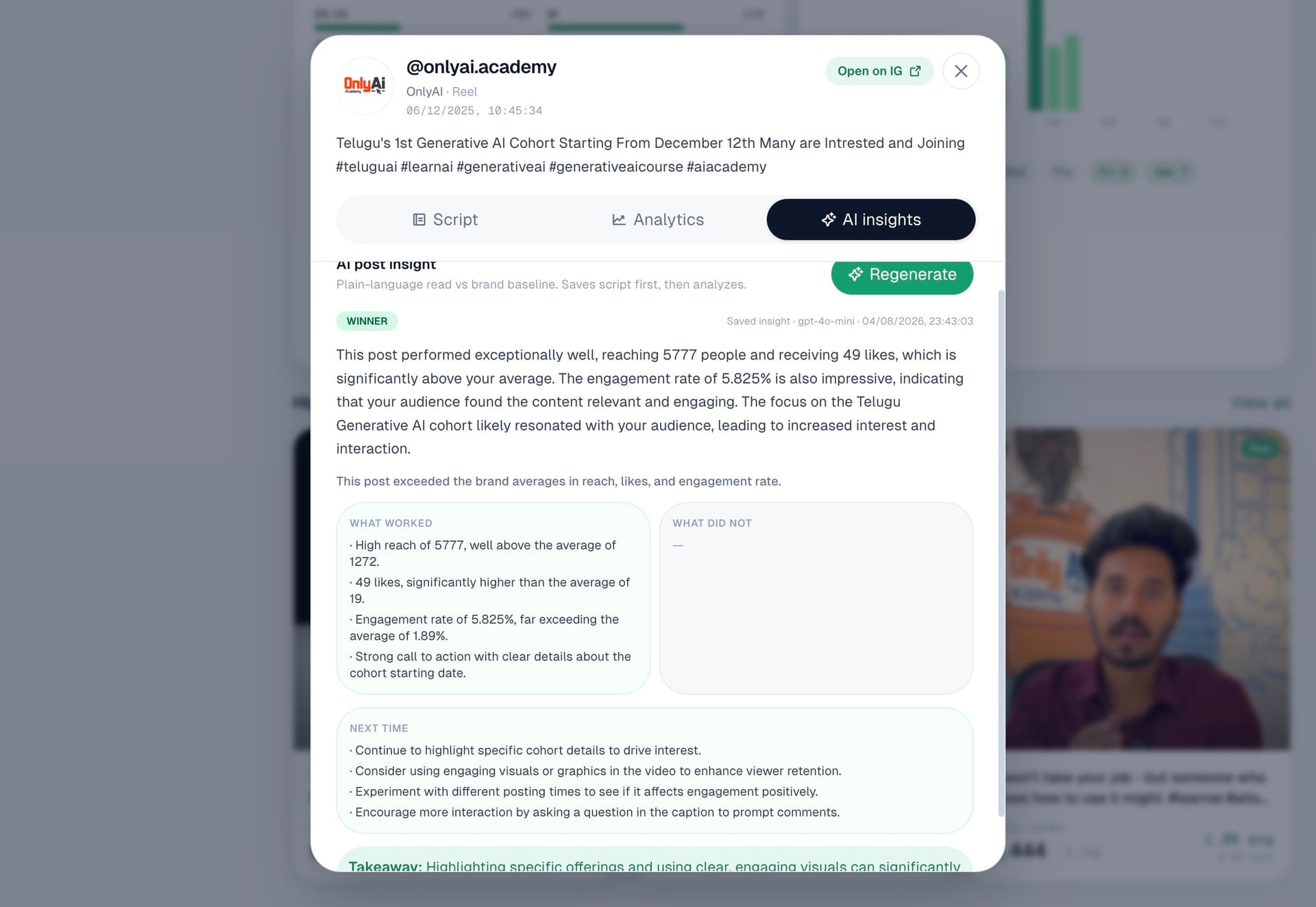 Social Pulse screen 2